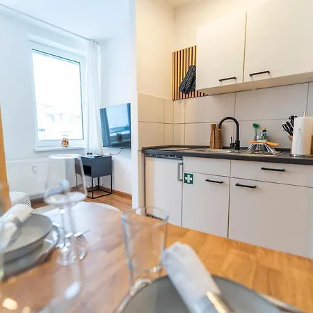 Apartment Rr - Chic 33qm - Parking - Washer Magdeburg